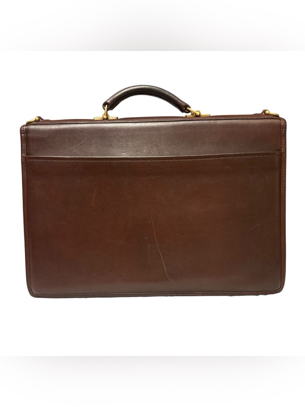 Vintage Coach Courier Brief 5352 Mahogany Leather Briefcase - Picture 4 of 16